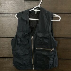 Forever 21 Black Utility Vest